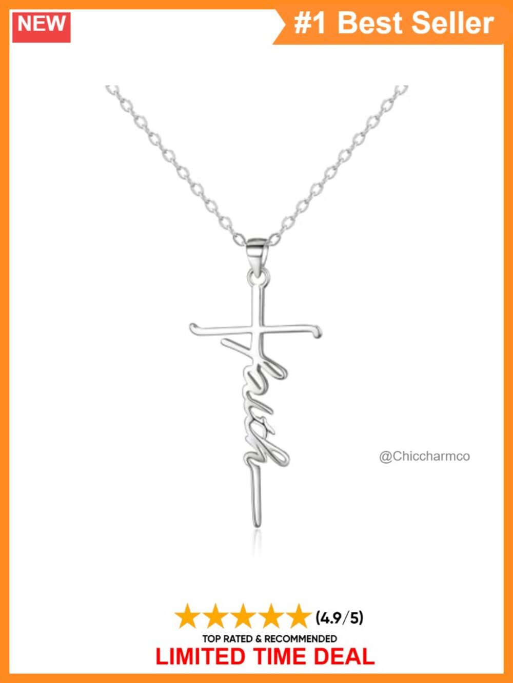 925 Sterling Silver Tiny Horizontal Cross Choker Necklace Hypoallergenic